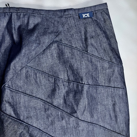 NWT - Ice Iceberg Women’s Denim Look Long Skirt - Made it Italy - US S, L - Picture 7 of 11